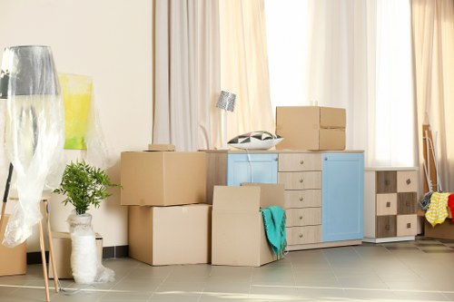 Removal team helping with a home move in Islington