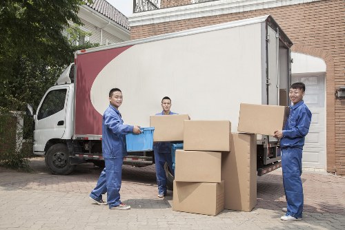 Removal companies service in Islington with moving boxes