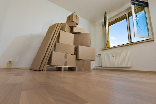 Moving van ready for a removals job in Islington