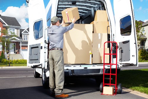 A professional removal service managing a North London move
